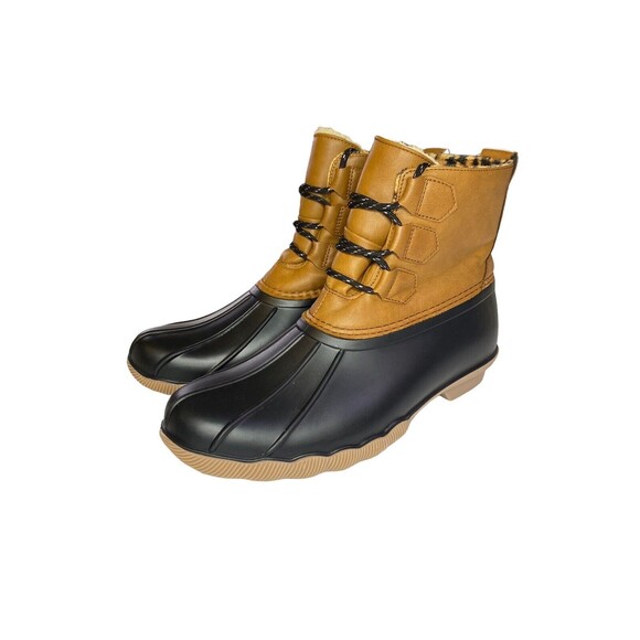 Alpine Woods Insulated Duck Boots Women's Rider Midi Inner Leopard Print Size 9M - Picture 10 of 11